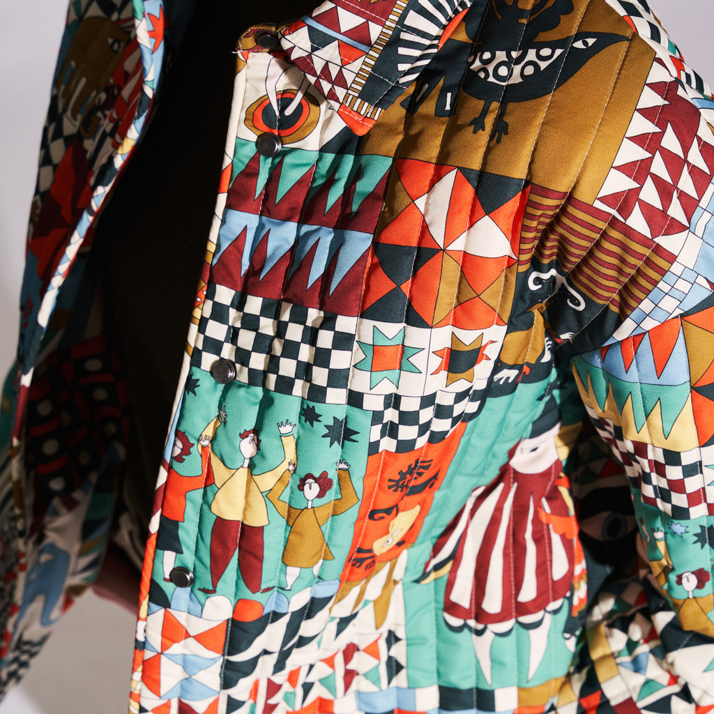 TREE OF HEARTS  - QUILTED BOXY JACKET